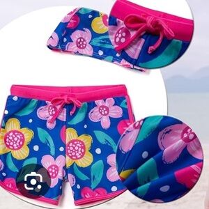 NWT Bonverano Baby Swim Trunks UPF50+ Beach Shorts UV Swim Cap Sun Protection